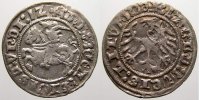 Polen-Litauen Halbgroschen (Zwitterfehlprägung) 1 Sigismund I. 1506-1544 (1548). -