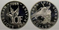 Frankreich 10 Francs Fünfte Republik seit 1958. -