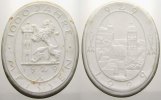 Porzellan Porzellanmedaille Porzellanmedaillen. -