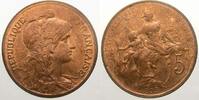 Frankreich 5 Centimes Dritte Republik 1870-1940. -