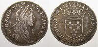 Frankreich 1/12 Ecu au buste juvenile, 1er type Ludwig XIV. 1643-1715. -
