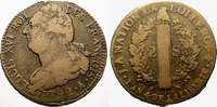 Frankreich Cu 2 Sols Ludwig XVI. 1774-1793. -