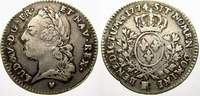 Frankreich 1/5 écu à la vieille tete 17 Ludwig XV. 1715-1774. -