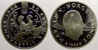 Norwegen 50 Kronen (Lillehammer) 1992 Harald V. seit 1991. FB, kleine Flecke