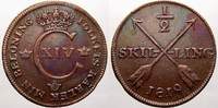Schweden 1/2 Skilling Karl XIV. Johann 1818-1844. -