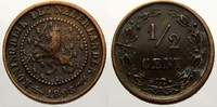 Niederlande Cu 1/2 Cent Wilhelmina I. 1890-1948. -