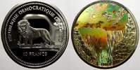 Kongo 10 Francs (Kinegramm) Republik seit 1992. -