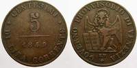 Haus Habsburg Cu 5 Centesimi Italienische Revolution 1848. -