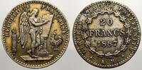 Frankreich 20 Francs Dritte Republik 1870-1940. -