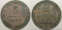 Haus Habsburg Cu 5 Centesimi Italienische Revolution 1848. -