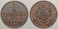 Haus Habsburg Cu 1/4 Kreuzer Franz Joseph I. 1848-1916. -