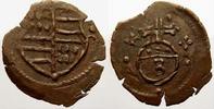 Mansfeld-Kippermünzen Cu Dreier Mansfeld Kippermünzen 1618-1623. -