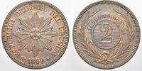 Uruguay Bronze 2 Centesimos Republik seit 1830. -