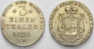 Waldeck 1/3 Taler Georg Heinrich 1813-1845. -