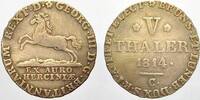Braunschweig-Calenberg-Hannover Silberabschlag von den Stempeln des 5-Taler-Stücke Georg III. 1760-1820. -