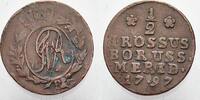 Brandenburg-Preußen Cu 1/2 Groschen Friedrich Wilhelm II. 1786-1797. -