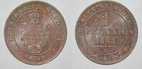 Sachsen-Albertinische Linie Cu Pfennig Johann 1854-1873. -