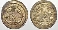 Magdeburg, Erzbistum Brakteat Brustbild des heiligen Moritz von vorne m Wichmann von Seeburg 1152-1192. -
