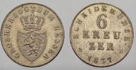 Hessen-Darmstadt 6 Kreuzer Ludwig II. 1830-1848. -