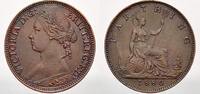 Großbritannien 1 Farthing Bronze Victoria 1837-1901. -