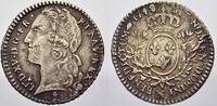 Frankreich 1/10 ecu du Bearn au bandeau Ludwig XV. 1715-1774. -