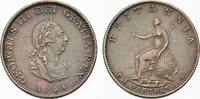 Großbritannien Cu Farthing George III. 1760-1820. -