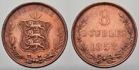Guernsey Cu 8 Doubles Guernsey 1800 bis Heute. -