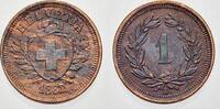Schweiz, Eidgenossenschaft 1 Rappen (Bronze) -