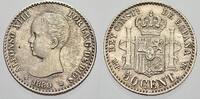 Spanien 50 Centimos Alfons XIII. 1886-1931. -