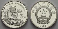 China 3 Yuan (Panda) Volksrepublik seit 1955. -
