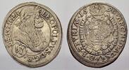 6 Kreuzer 1690 Haus Habsburg Leopold I. 1658-1705. Sehr schön+