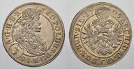 Schlesien-Der oberste Lehnsherr 3 Kreuzer Leopold 1658-1705. -
