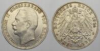 Baden 3 Mark 1914 G Friedrich II. 1907-1918. Vorz&uuml;glich-fast stempelglanz 55,00 EUR  + 15,00 EUR frais d'envoi