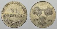 Haus Habsburg 6 Kreuzer 1794 H Franz II. (I.) 1792-1835. Vorz&uuml;glich 95,00 EUR  + 15,00 EUR frais d'envoi