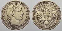 Vereinigte Staaten von Amerika Barber Half Dollar 1915 S Sehr sch&ouml;n+ 110,00 EUR  + 15,00 EUR frais d'envoi