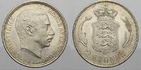 D&auml;nemark 2 Kronen 1916 Christian X. 1912-1947. Vorz&uuml;glich-Stempelglanz 45,00 EUR  + 15,00 EUR frais d'envoi