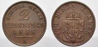 Brandenburg-Preu&szlig;en Cu 2 Pfennig 1868 A Wilhelm I. 1861-1888. Vorz&uuml;glich 10,00 EUR  + 15,00 EUR frais d'envoi