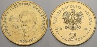 Polen-Republik 1990 bis Heute 2 Zlote (Galczynski) Republik Polen seit 1990. -