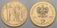 Polen-Republik 1990 bis Heute 2 Zlote (Skifahrer) Republik Polen seit 1990. -