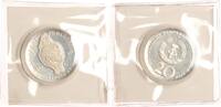 DDR 20 Mark 1990 A Andreas Schl&uuml;ter. Polierte Platte, in Folie verschwei... 185,00 EUR  + 10,00 EUR frais d'envoi