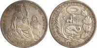 1 Sol 1924 Peru Republik seit 1824. Sehr schön