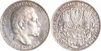 Weimarer Republik Silbermedaille Paul von Hindenburg. -