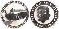 Australien 1 Dollar Bird of Paradise. -