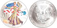 USA 1 Dollar American Eagle in Farbe. -