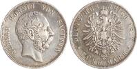 Sachsen 5 Mark 1876 E Albert 1873-1902. Schön/Sehr schön, kleiner Randfe... 50,00 EUR  + 10,00 EUR frais d'envoi