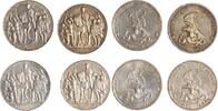 Preussen 4 x 3 Mark Wilhelm II. 1888-1918. -