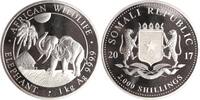 Somalia 2000 Shillings 2017 1 Kilo - African Wildlife - Elephant. FB in Originalkapsel