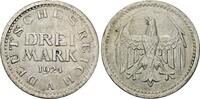 Weimarer Republik 3 Reichsmark 1924 A SUP+