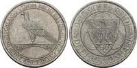 Weimarer Republik 3 Reichsmark 1930 A Rheinlandräumung. SPL