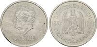 Weimarer Republik 3 Reichsmark 1932 A Goethe. SUP, Randfehler